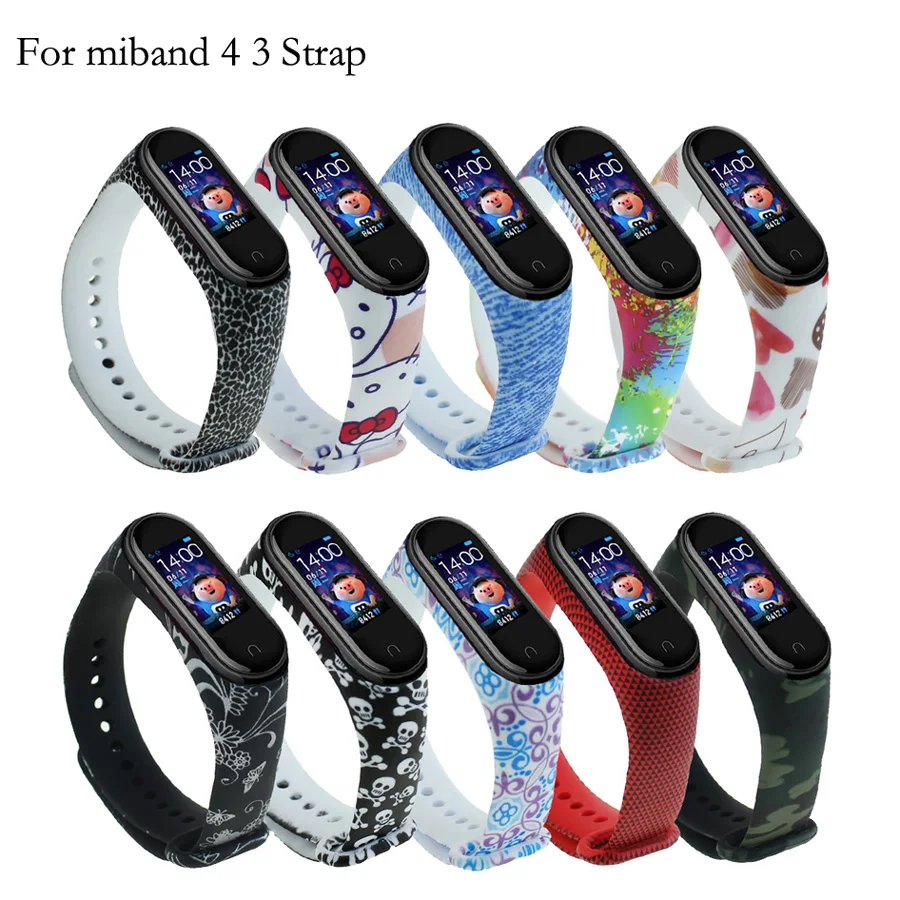 Ремешок сменный силиконовый для Mi band 4 браслет смарт браслетов xiaomi mi