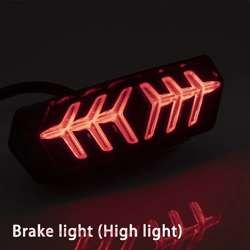 Motorcycle Multifunctional Modified LED Taillights Streamer Turn Signal Lights Brake for Honda Msx123 Etc |