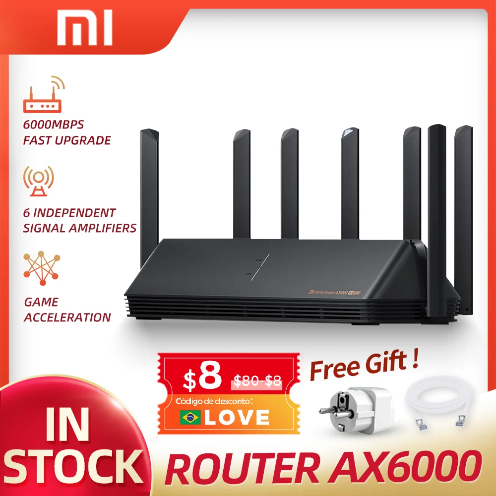 2021 Xiaomi роутер AX6000 AIoT 512 Мб/с WiFi6 VPN МБ сетчатый ретранслятор ЦП внешний сигнал