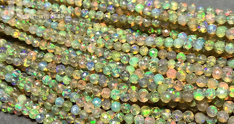 DIY 1 Strand натуральный Эфиопский Опал многоцветной граненый круглый для изготовления украшений ожерелья и браслеты