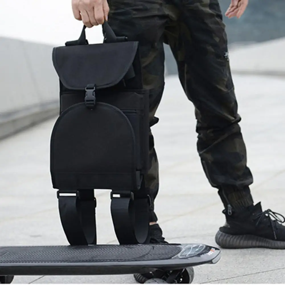 

Useful Skateboard Backpack Durable Skateboard Bag Fixed Buckle Anti-dirty Waterproof Anti-dirty Skateboard Bag