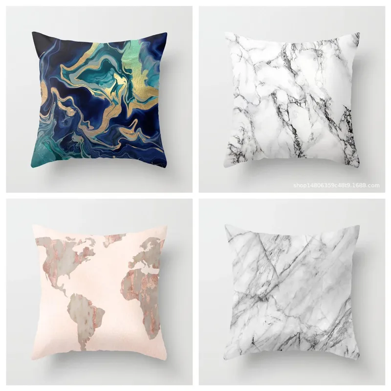YVEVON мраморные Чехлы для подушек с геометрическим рисунком наволочки принтом