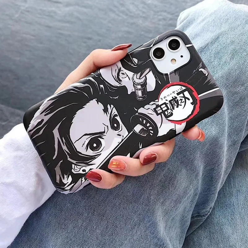 Мягкий ТПУ чехол Demon Slayer Kimetsu no Yaiba для iPhone 11 11pro max XS Max XR X 6 6S 7 8 Plus с японским аниме |