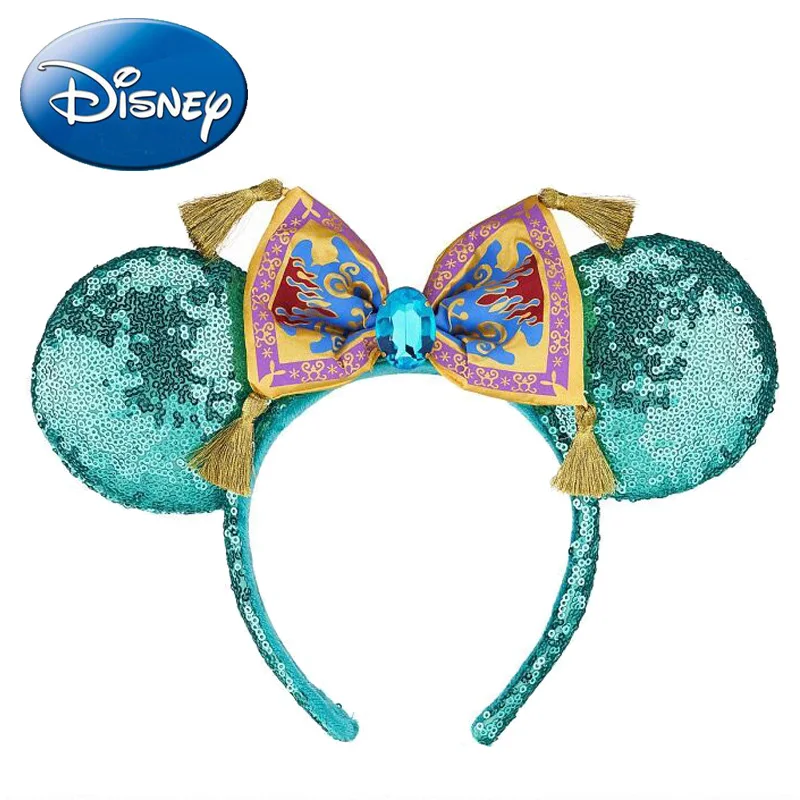 Дисней милые девушки банты Минни обруч Микки уши аксессуары для волос Детские