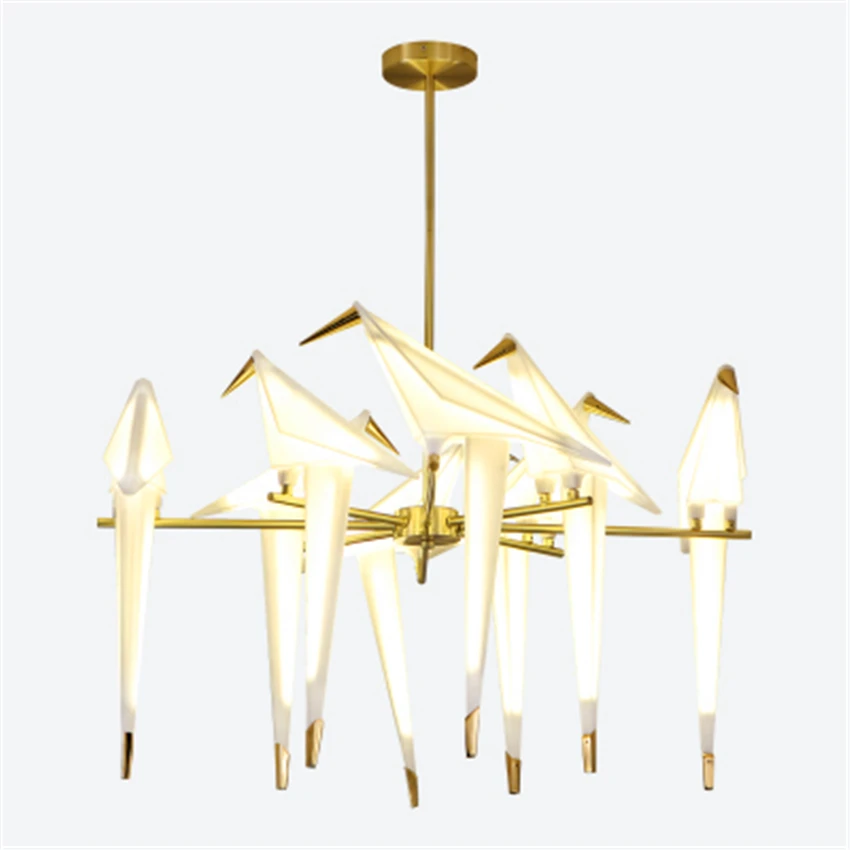 

Nordic Bird Pendant Lights Acrylic Loft Living Room Reading Pendant Lamp Modern Dining Room lustre Bedroom Kitchen Hanging Lamps