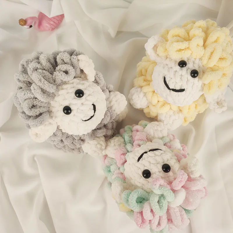 Полиэстеровая теплая хлопковая плетеная нить для вязания крючком 100 г/клубок |