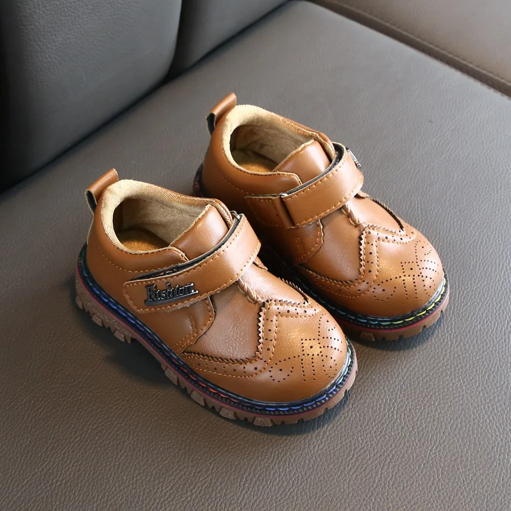 Детские ботинки в британском стиле для мальчиков и девочек вечерние