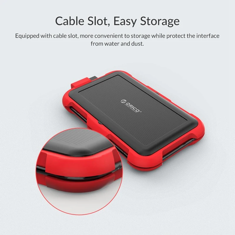 

Orico 2.5 Inch Hdd Enclosure Outdoor Waterproof Ip64 Shockproof and Dustproof Hard Disk Box Sata 3.0 To Usb Hdd&Ssd Case