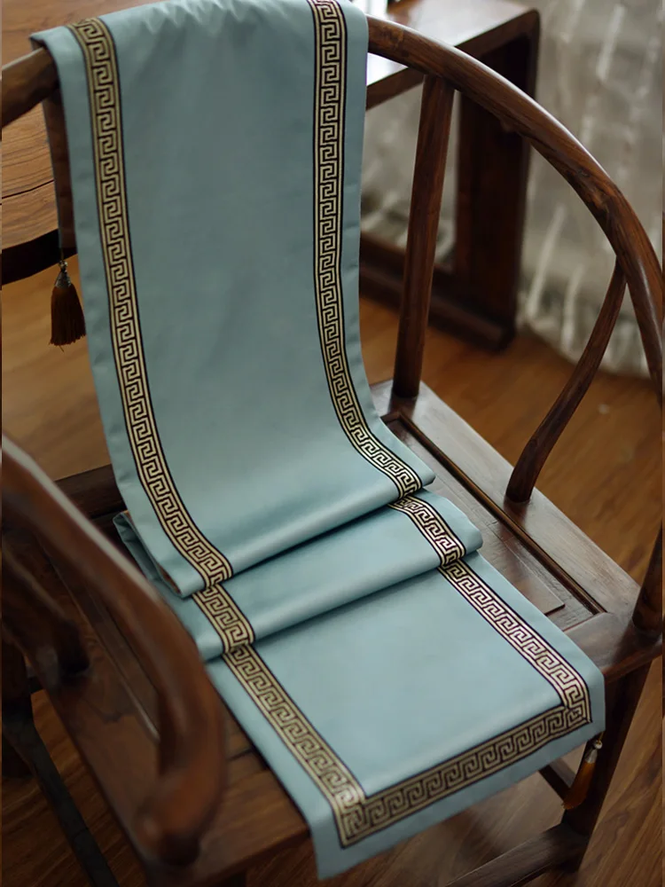 

Новинка, китайский стиль, однотонные скатерти, вышитые кружевные скатерти, высококачественные роскошные прямоугольные скатерти для украше...