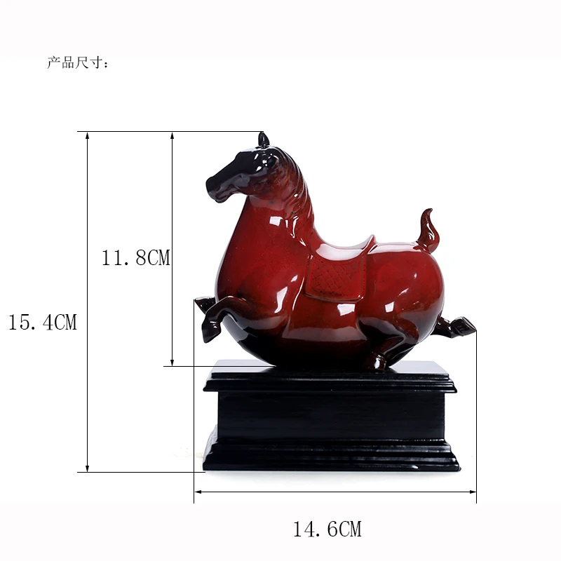 Тан Лошадь керамика украшения дома Керамика пони фарфоровая статуя скульптура
