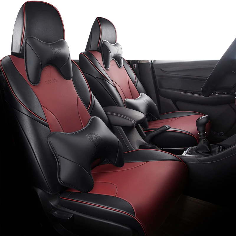 

Red leather car seat cover For mazda 3 bk bl 2 demio 2010 2006 2015 6 gh gg 2009 cx-5 cx-7 cx3 accessories