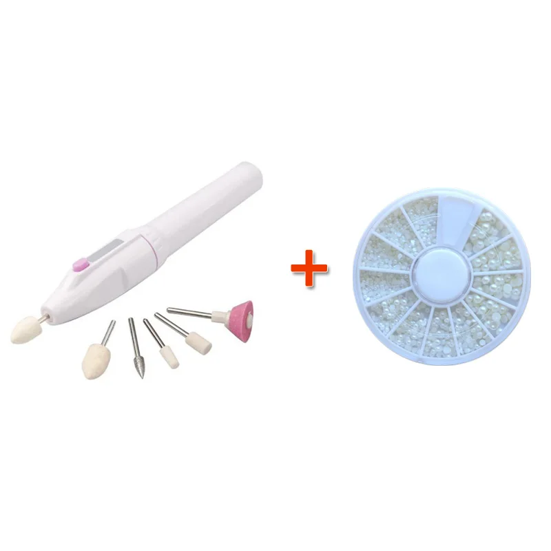 Белый жемчужный акриловый гель для ногтей набор камни украшения инструмент