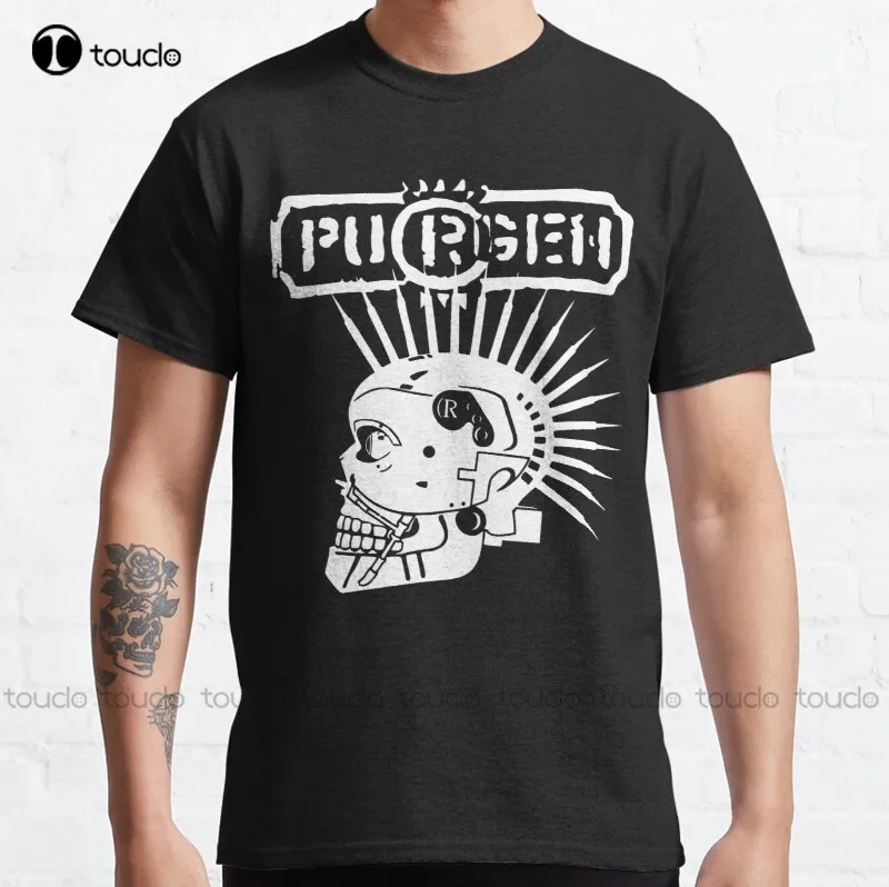 

New Purgen - Destroy For Creation Classic T-Shirt Big And Tall Shirts For Men Cotton Tee Shirt S-5Xl