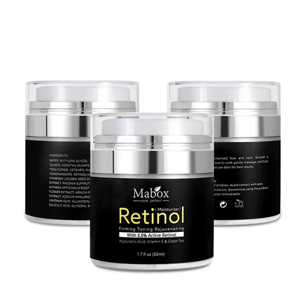 MABOX Retinol 2.5% увлажнитель для лица крем и глаз Гиалуроновая Кислота Витамин Е Лучший