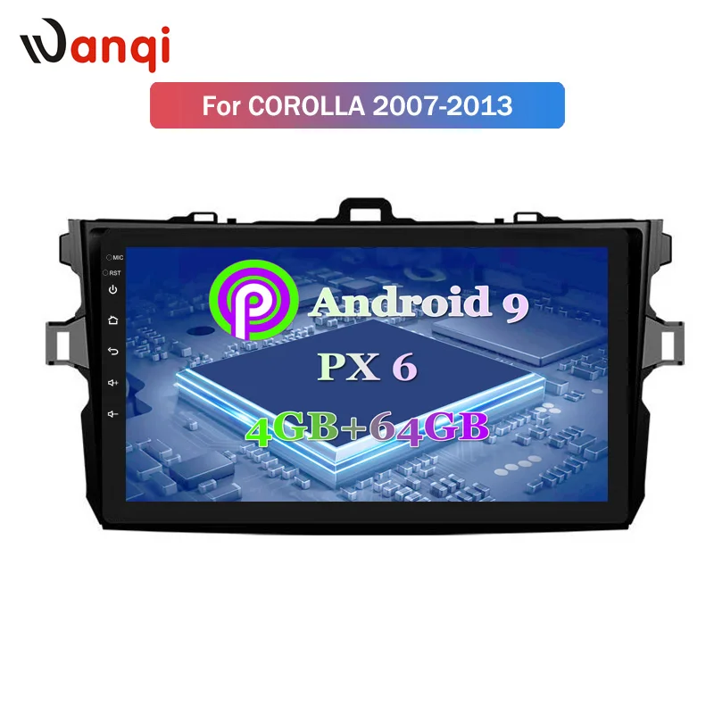 9 дюймов android 0 dvd-плеер для автомобиля Toyota Corolla 2007-2013 аудио Радио автомобильный