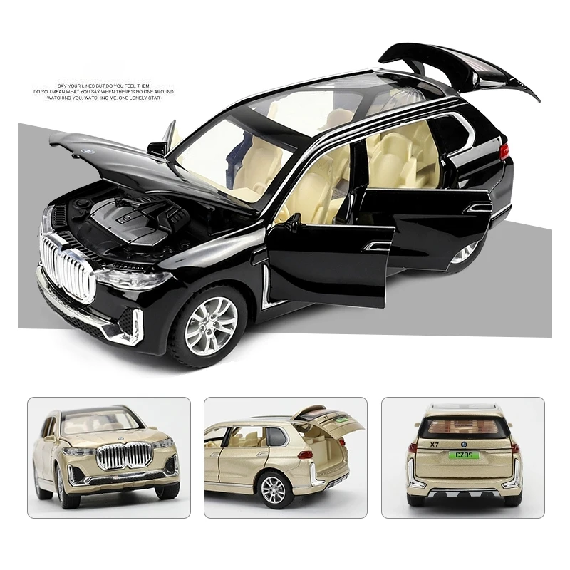

Halolo 1:32 BMW X7 Simulation Alloy Toy Cars Diecast Pull Back SUV Car Model Children Toys Off-road Vehicles Decorations Gift