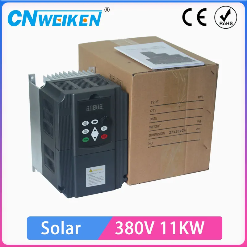 Высокопроизводительный фотогальванический солнечный насос 380 В 11 кВт VFD инвертор