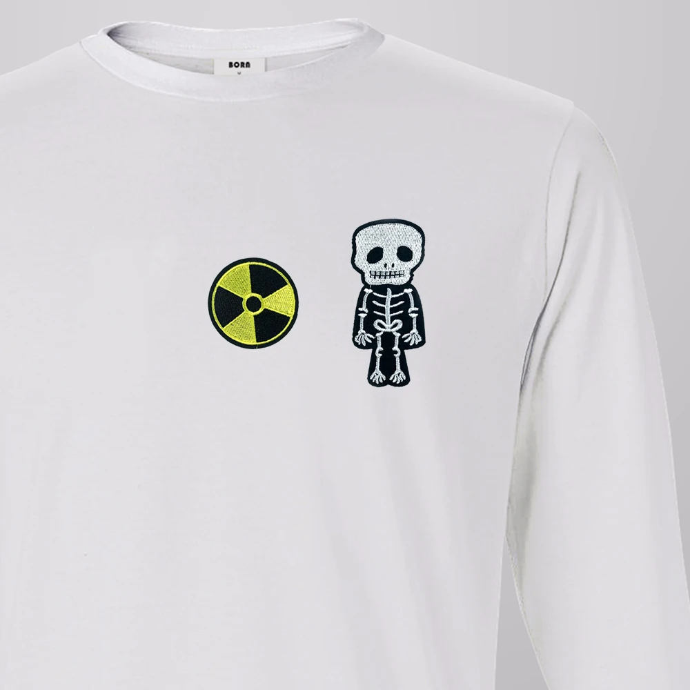 Горячее предложение! Распродажа! Скелет человека и радиация предупреждение