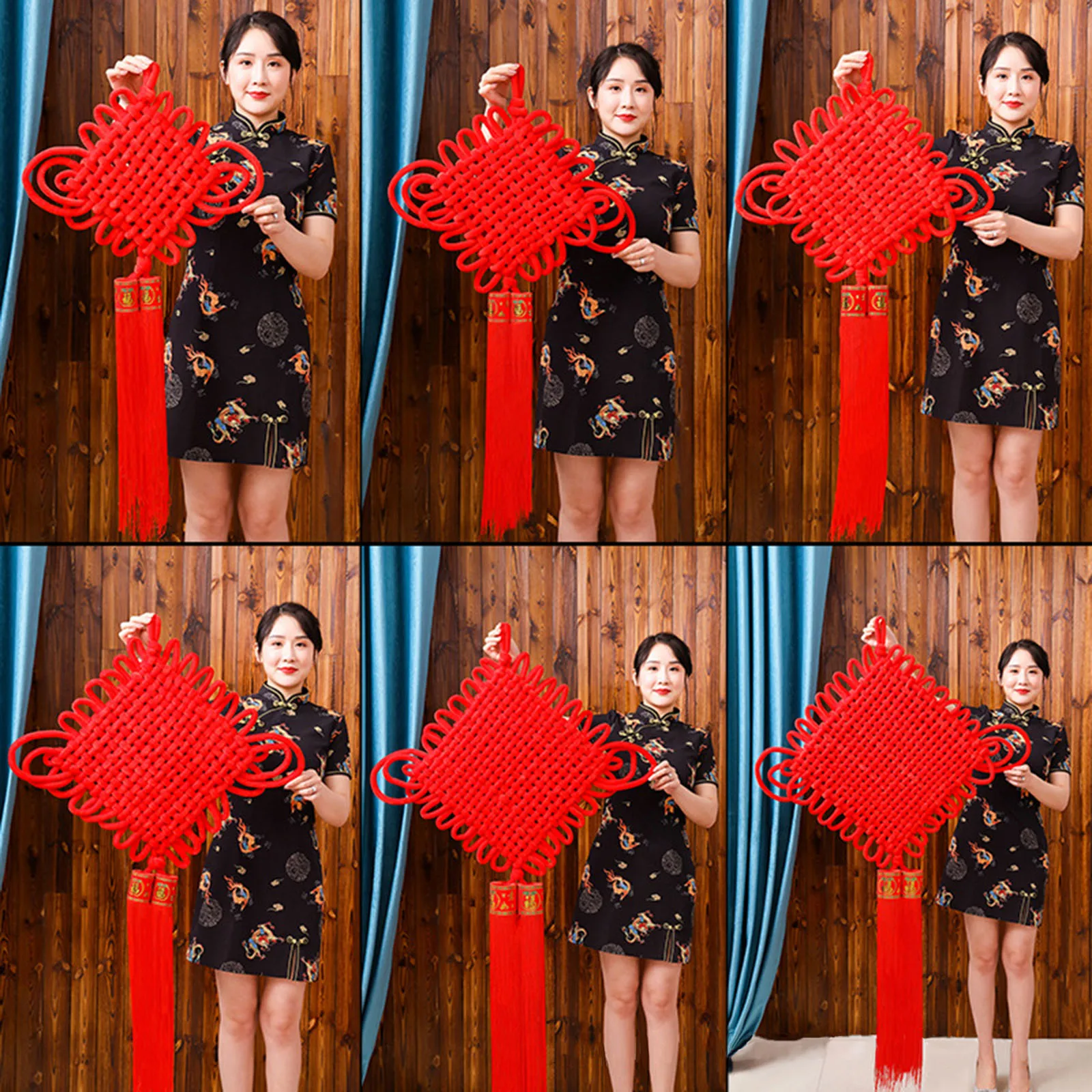 

Красный китайский узел, весенний фестиваль, подвески, китайские Новогодние украшения, счастье, сделай сам, свадьба, счастливые подарки