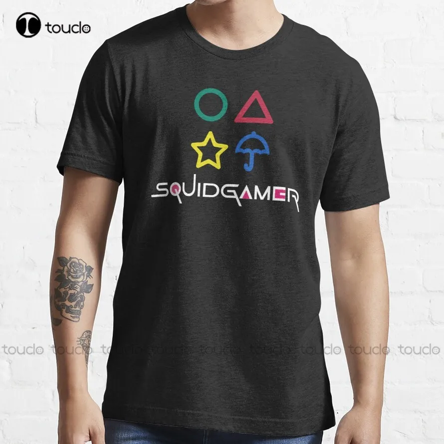 

Squid Gamer Essential T-Shirt Fall Shirts Women Custom Aldult Teen Unisex Digital Printing Tee Shirt Fashion Funny New Classic