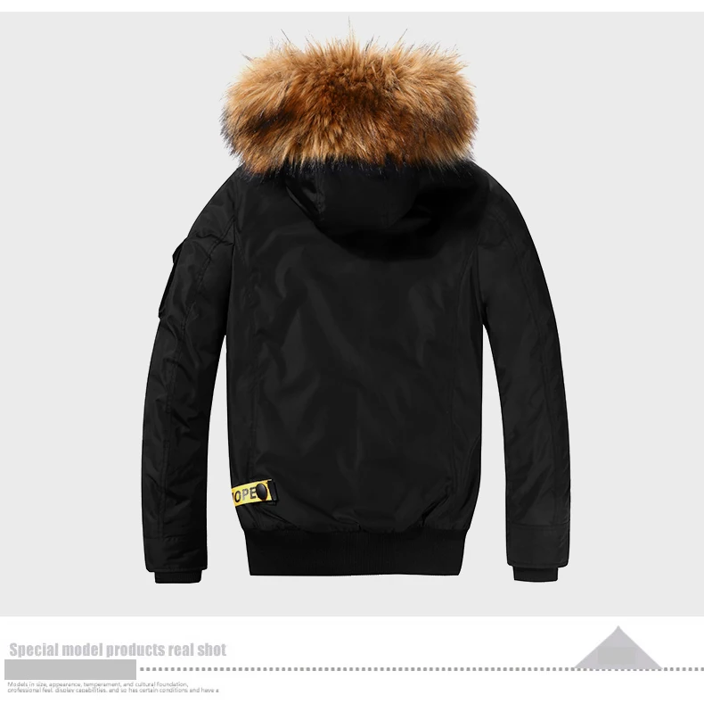 Мужское пальто зимняя куртка Мужская мода North Face уличная ветрозащитная повседневная одежда для мужчин с меховым капюшоном теплая Толстая куртка