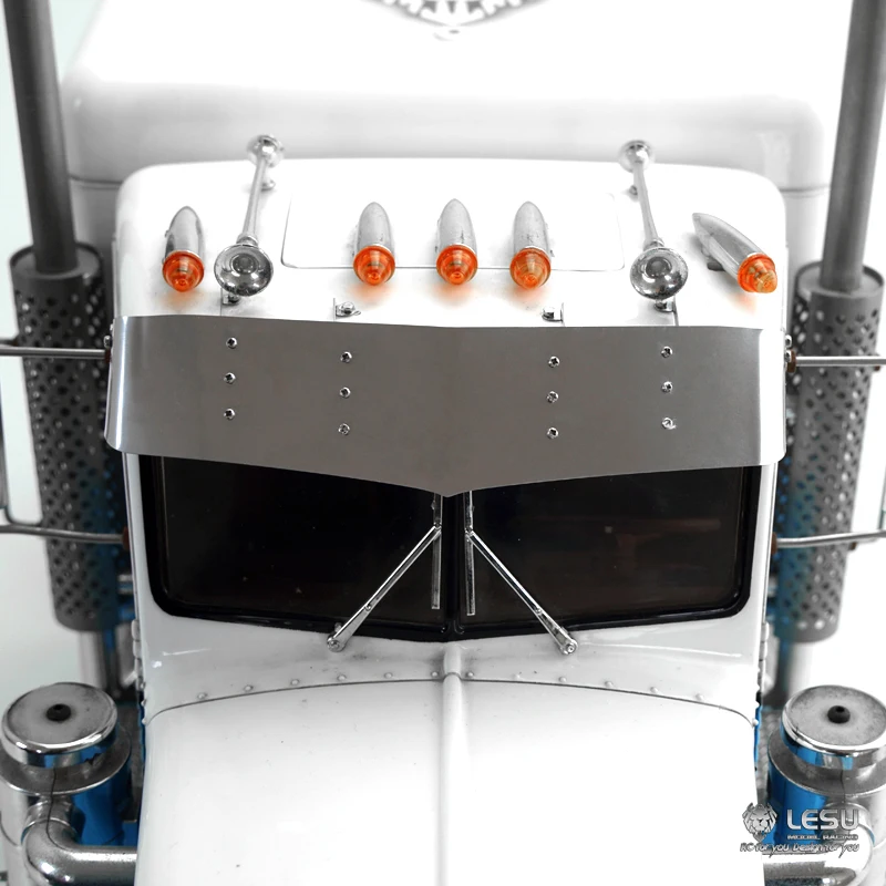 Металлический козырек LESU 1/14 для радиоуправляемой модели грузовика TAMIYA King Hauler Grand