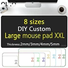 OUIO пользовательский блокировочный край или RGB светодиодный подсветка коврик для мыши логотип компании фото рекламные игры большой размер коврик для клавиатуры и мыши