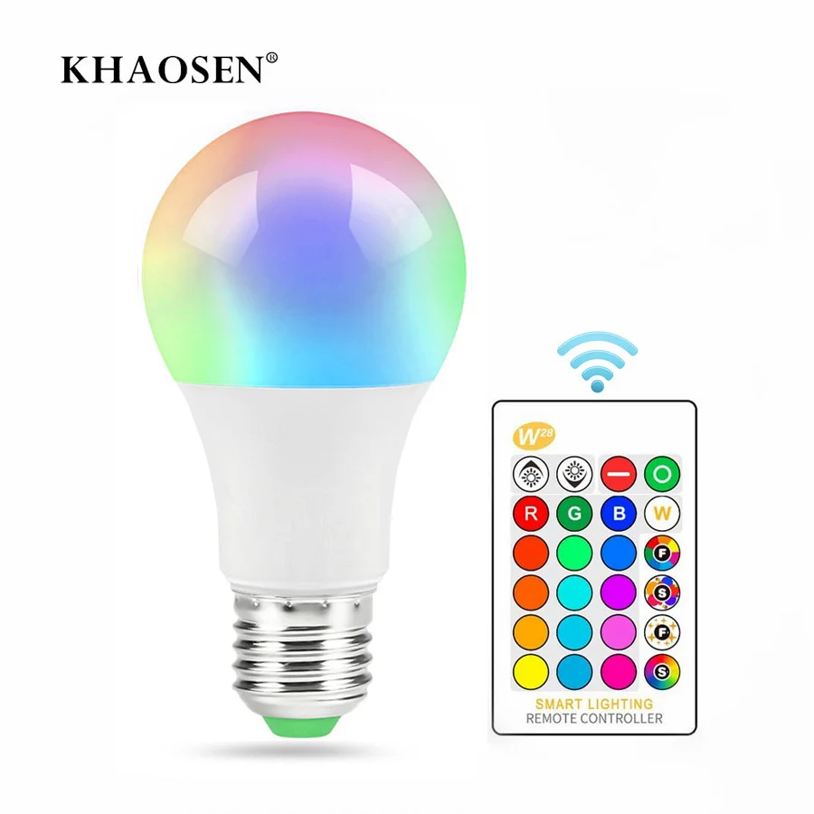 

Умные светодиодные лампы с регулируемой яркостью, 85-265 в, E27/B22 RGB/RGBW, 5/10/15 Вт