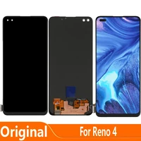super amoled for oppo reno4 lcd display touch screen digitizer assembly panel screen replace for oppo reno 4 reno4 lite cph2113