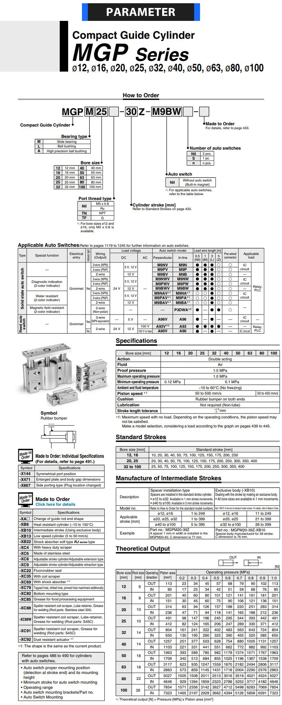 MGPM SMC MGPM50-25Z MGPM50-50Z D-M9BW три-axisthin шток цилиндра Compact направляющей со стабильным пневматический