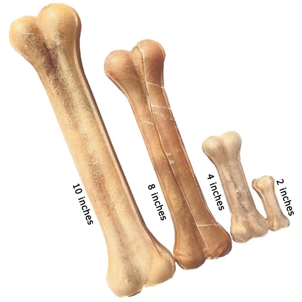 Игрушки для собак в форме кости износостойкие жевательные палочки из воловьей