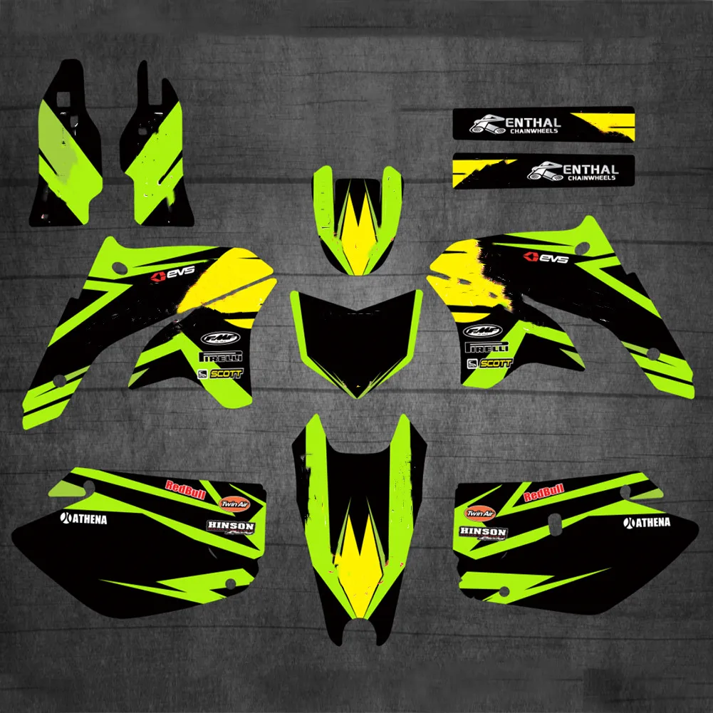 Наклейки на мотоцикл KLX 450 TEAM графические наклейки наборы наклеек для Kawasaki KLX450 2008