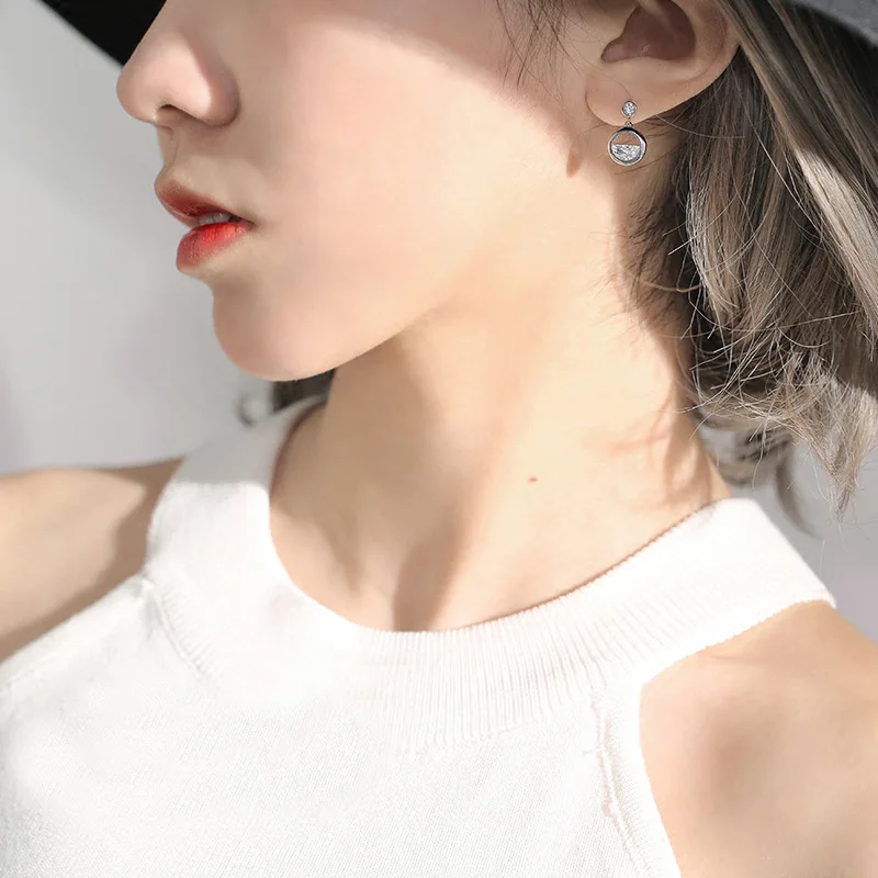 

Hot Sell Silver Color Single Chain Female Elegant Crystal Zircon Necklace Exquisite Chain Fashion jewelry For Women Girl