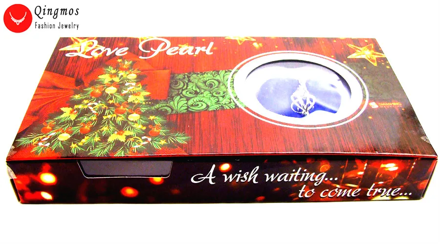 Qingmos Рождественская елка дизайн подарочная коробка одно пожелание жемчужное