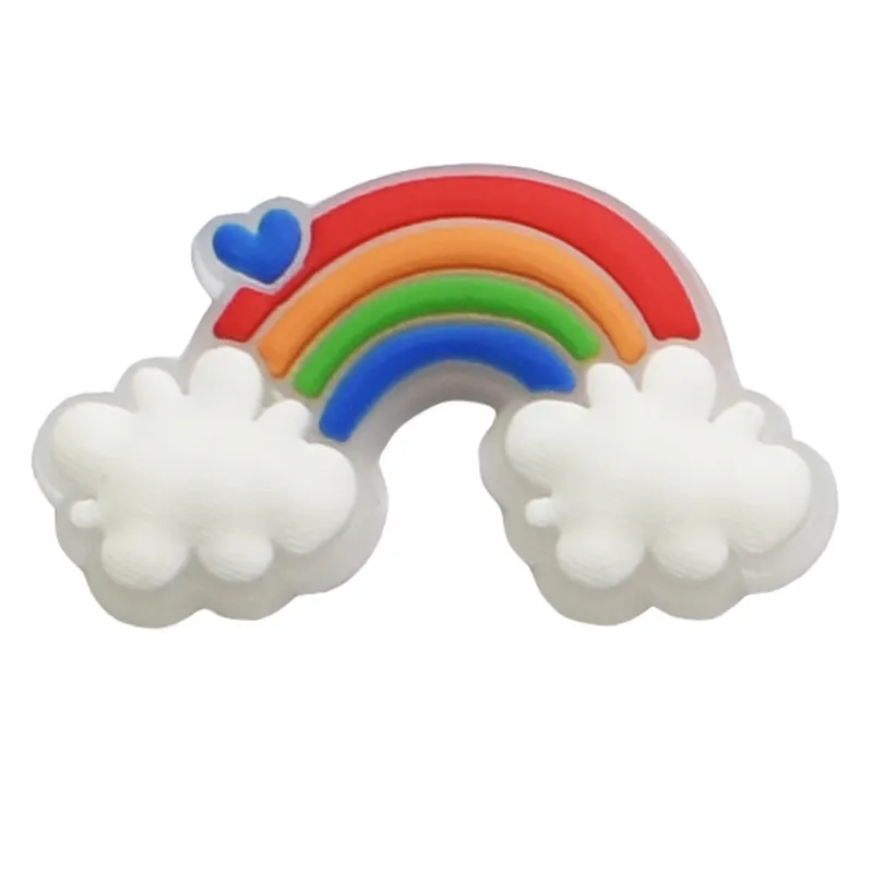 

1 PCS Glow In The Dark Croc Shoe Charms Bad Rabbit PVC Shoes Accessories Rabbit Ornaments For Girl Gift Noctilucence Decorations