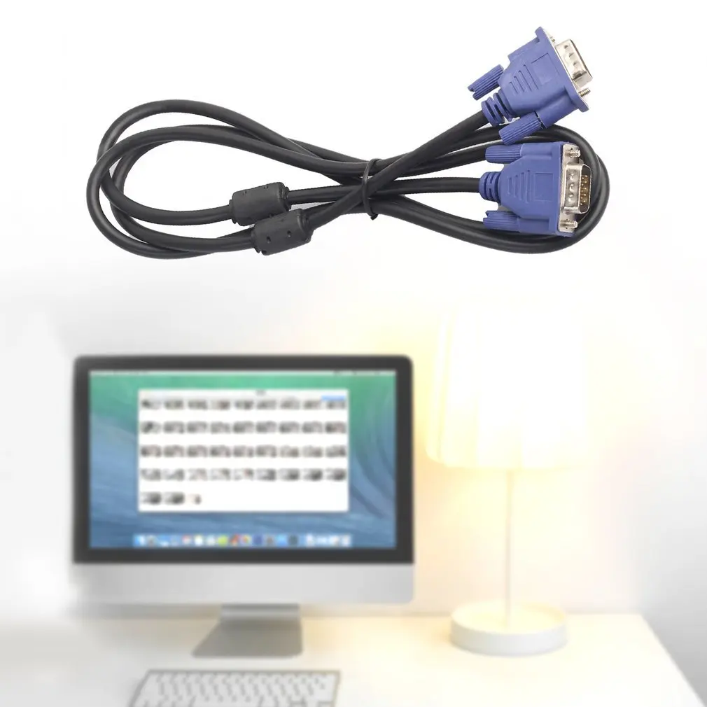 REXLIS VGA кабель HD 15 Pin папа-папа Удлинительный шнур для компьютера ПК ноутбук