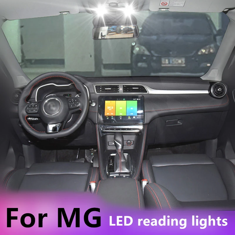 

For MG ZS EV MG6 MG5 EZS 2017 2018 2019 2020 2021 7PCS Canbus Bulb Led Indoor Dome Map Reading Trunk Light Error Accessories