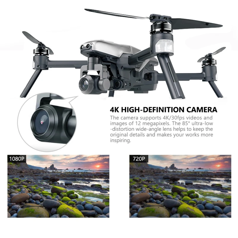Профессиональный избегание препятствий складной 5,8G wifi FPV RC Дрон VITUS 320 3 оси карданный 4K UHD камера gps следуют за мной RC Квадрокоптер