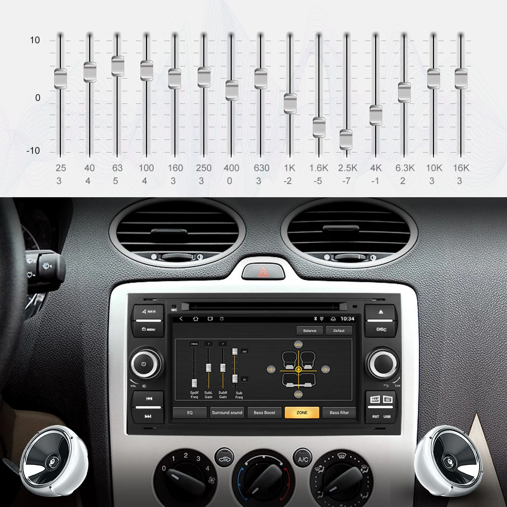 Isudar 2 Din Android 9 авто радио для Ford/Mondeo/Focus/Transit/C-MAX/S-MAX/Fiesta автомобильный DVD мультимедиа GSP 8 Core ram 2 Гб rom 32G