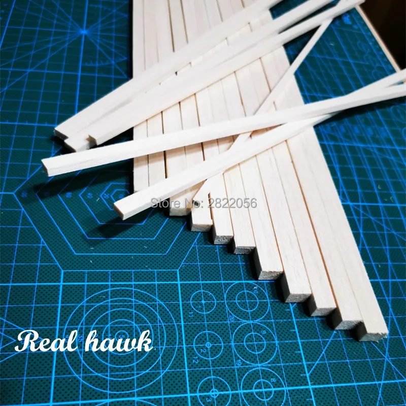 

330 mm length 7 mm thickness width 8/9/10 mm wood strip AAA+ Balsa Wood Sticks Strips for airplane/boat model DIY