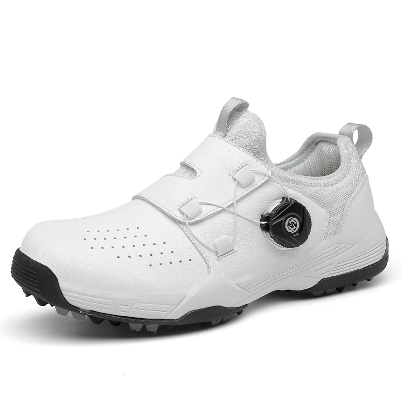 New Golf Shoes for Women Outdoor Breathable Waterproof Non-slip Quick Lacing Kids Golf Shoes Plus Size 35-42