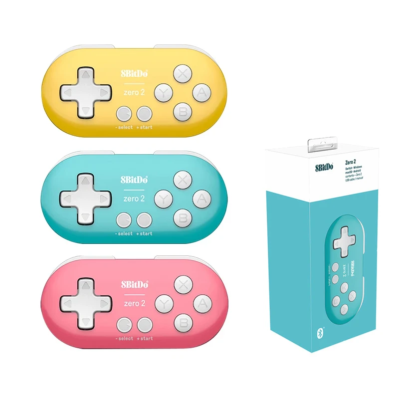 8BitDo Zero 2 Bluetooth-compatible Gamepad Controller Applied to Nintend Switch Windows Android macOS Mini Game Crontroller |