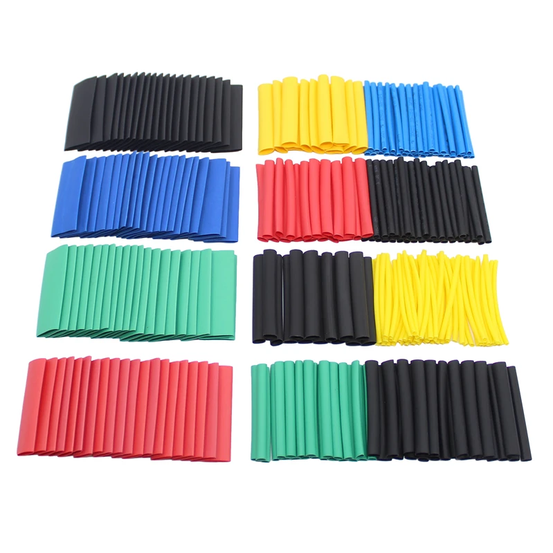 

530 Pcs Heat Shrink Sleeving Tube Tube Assortment Kit Electrical Connection Electrical Wire Wrap Cable Waterproof Shrinkage 2:1