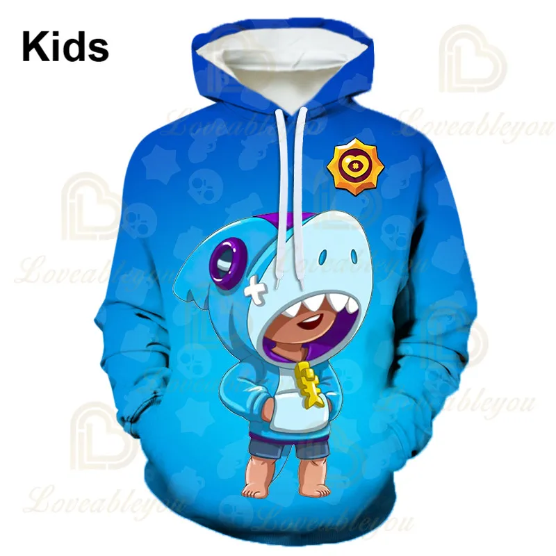 Снимать детские толстовки с капюшоном Leon съемки игры 3D печати свитер для