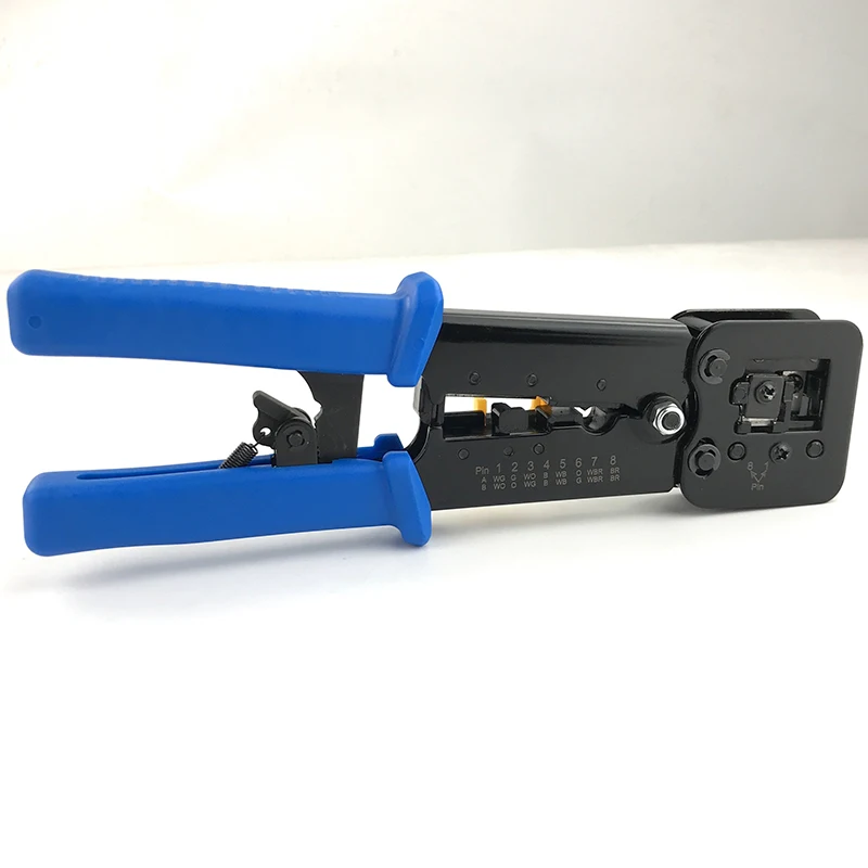 RJ45 Crimp Tool Kit Pass Thru Cat5 Cat5E Cat6 RJ45 Crimping Tool