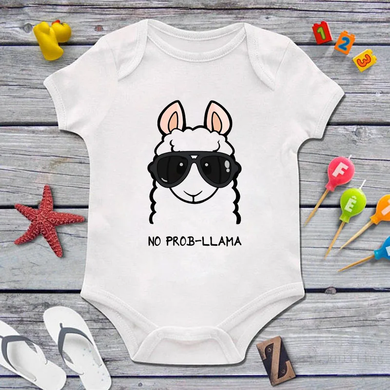 

DERMSPE New Arrival Cute Baby Clothes Summer Kids Baby Boys Girls Funny Printing Bodysuit Jumpsuit Newborn Clothing Outfit 0-24M