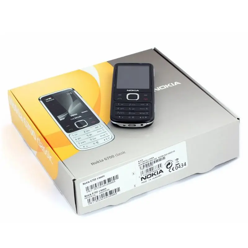 Original Unlocked Nokia 6700 Classic Cellphone 6700C GSM 5MP Support Russian&Arabic Keyboard Refurbished Mobile Phone | Мобильные