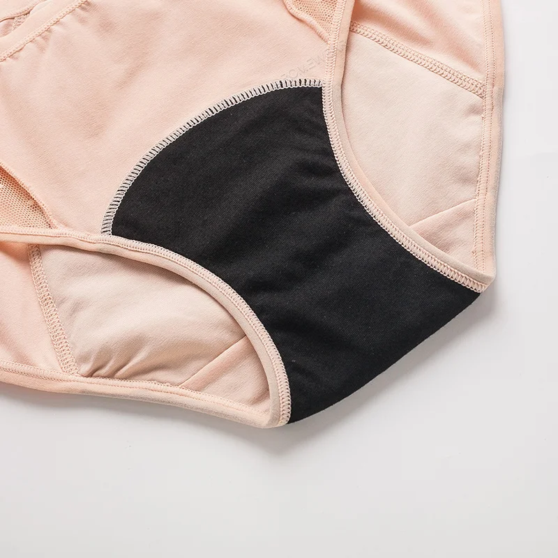 Новое поступление 4 слоя хлопок менструальные трусики для женщин большая