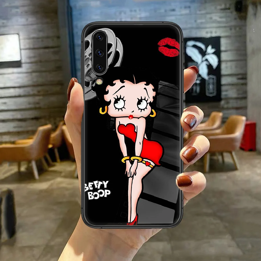 

American Brand Betty Boop Phone Case For For SamSung Galaxy A M 5 8 10 20 30 31 40 50 51 70 71 80 S E Black black Etui Silicone
