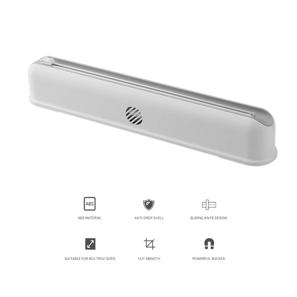 

1pc Cutting Machine Household Plastic Wall Mounted Food Wrap Packaging Machine Aluminum Foil Precision Cutting for Kitchen